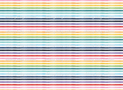 Fabric Watercolour Rainbow Stripes