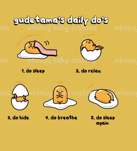 Monthly Group Preorder: Adult / Romper Panel Gude Egg's Daily To Do List