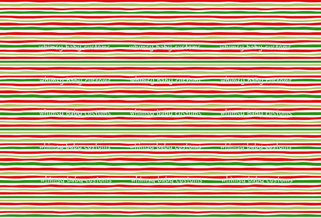 Fabric Christmas Stripes