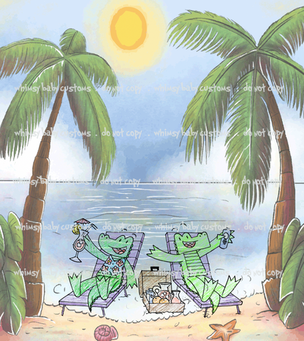 C054 - Child Panel Investigation Alligators Book Beach FULL Panel