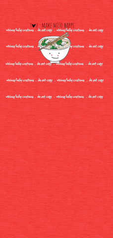 December 2023 Preorder - You Make Miso Happy Child Panel SET (with red coord)