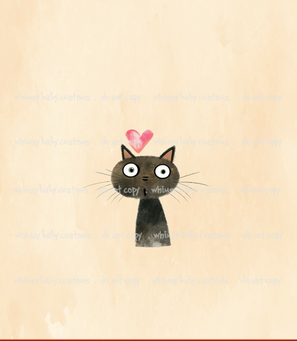 660 Valentine Cat Child Panel