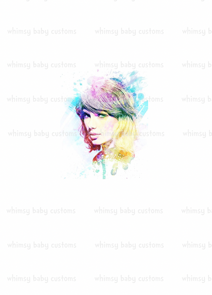 Swiftie Pastel Watercolor Fabric