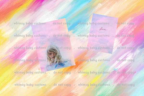 Swiftie Pastel Watercolor Fabric