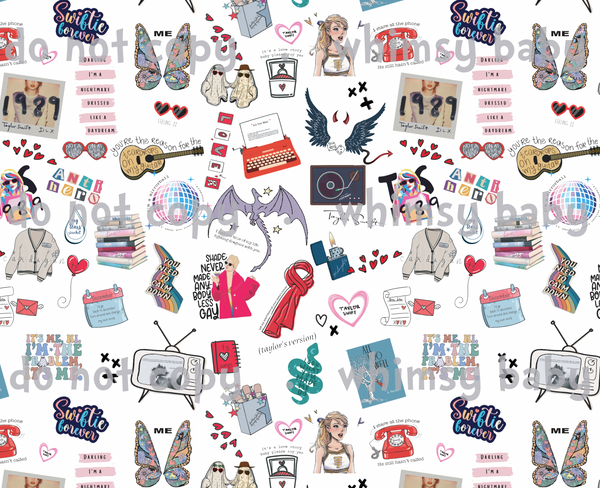 Monthly Group Preorder - Swiftie Doodle Fabric