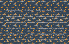 Flash Halloween / Fall Preorder 2024: Fabric Capybara on Navy
