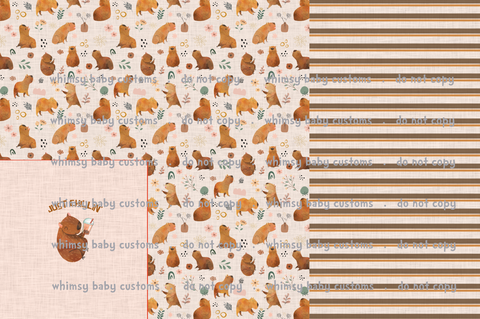 Flash Halloween / Fall Preorder 2024: Rapport Capybara on Beige
