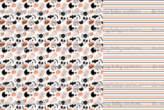 Flash Halloween / Fall Preorder 2024: Half and Half Fabric Kawaii Halloween Elements