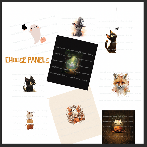 Flash Halloween / Fall Preorder 2024: Halloween / Fall 2024 Child Panels (Choose Panel)