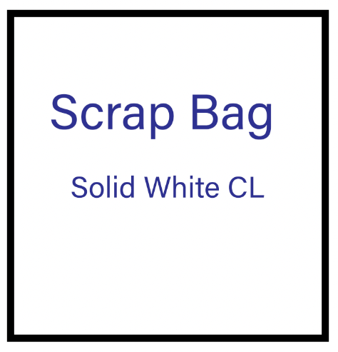 Fabric Scrap Pack - Solid White CL (1 lb)