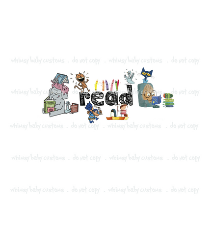638 Child Panel Read Book Characters