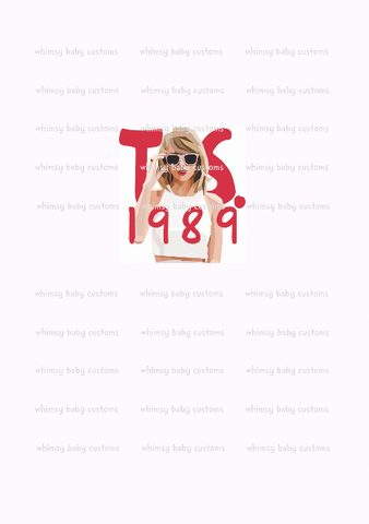 Monthly Group Preorder - Adult/Romper Panel Swiftie 1989 RED