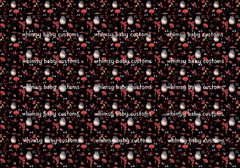Fabric Forest Spirit MNT Red Cherry Blossoms