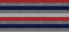 Red, Navy and Heather Grey Stripes
