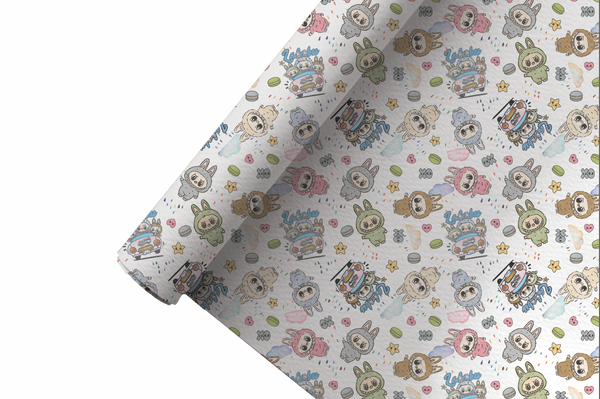 September 2025 Preorder -  Fabric Scribble Monsters Boo Boo with Clouds