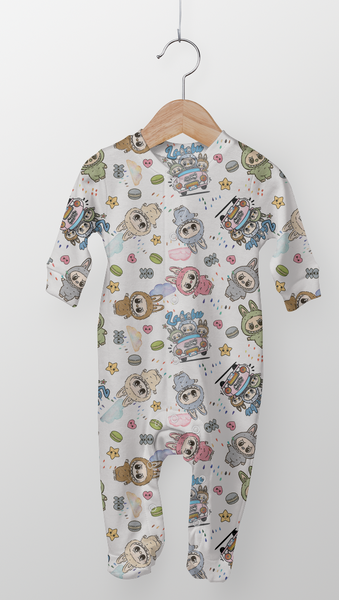 September 2025 Preorder -  Fabric Scribble Monsters Boo Boo with Clouds