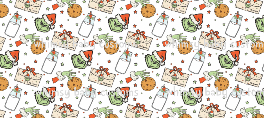 Fabric Grumpy Green Guy Cookies