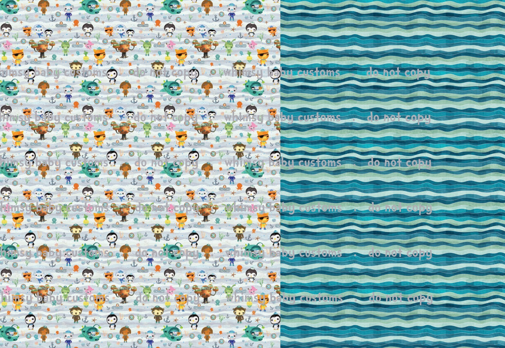 Octonauts Half and Half Fabric SWIM