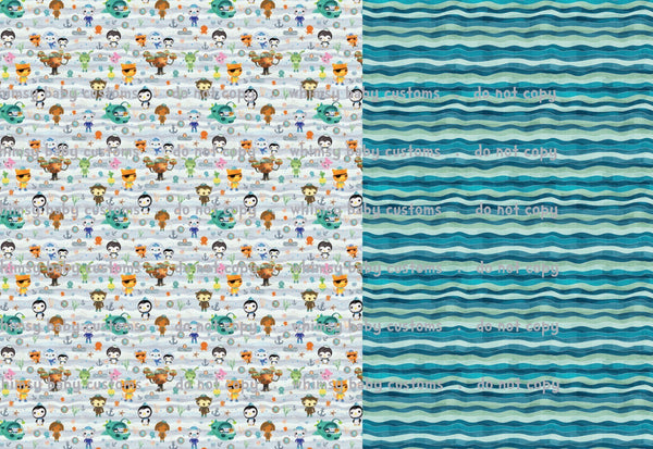 Octonauts Half and Half Fabric SWIM
