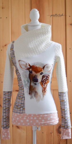 630 Watercolour Deer Child Panel
