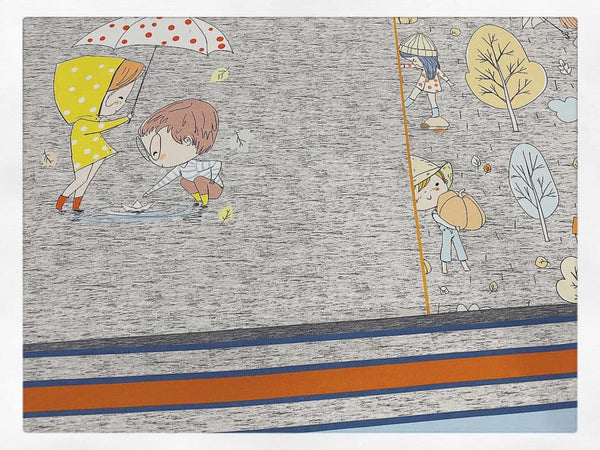 Rapport Perfect Autumn Day BOY on FAUX Heather Grey