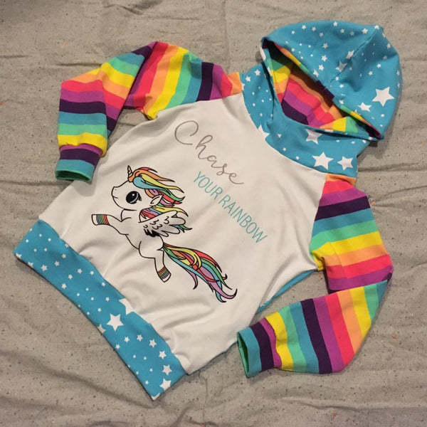 340 Chase Your Rainbow Unicorn Child Panel