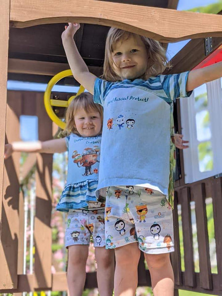 Octonauts Half and Half Fabric SWIM