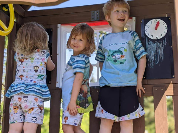 Octonauts Half and Half Fabric SWIM