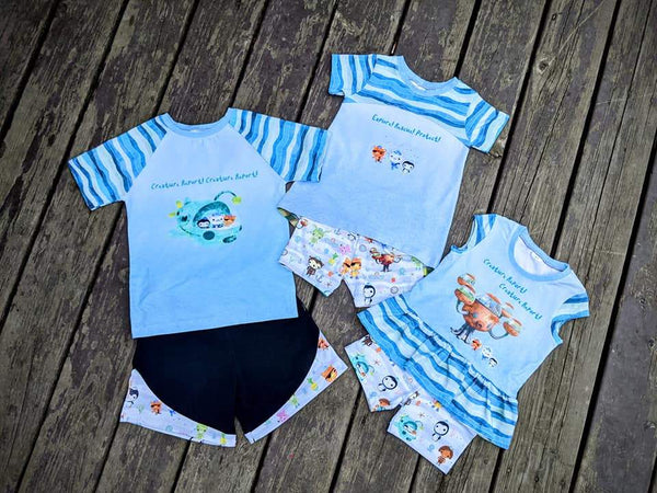 Octonauts Half and Half Fabric SWIM