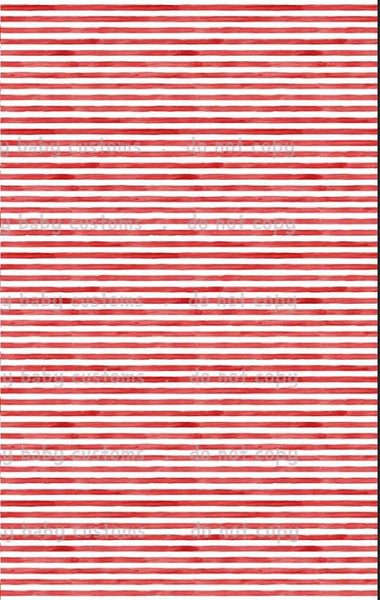 Watercolour Stripes Red
