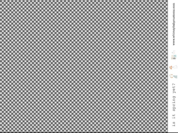 Black Grey Gingham on Woven