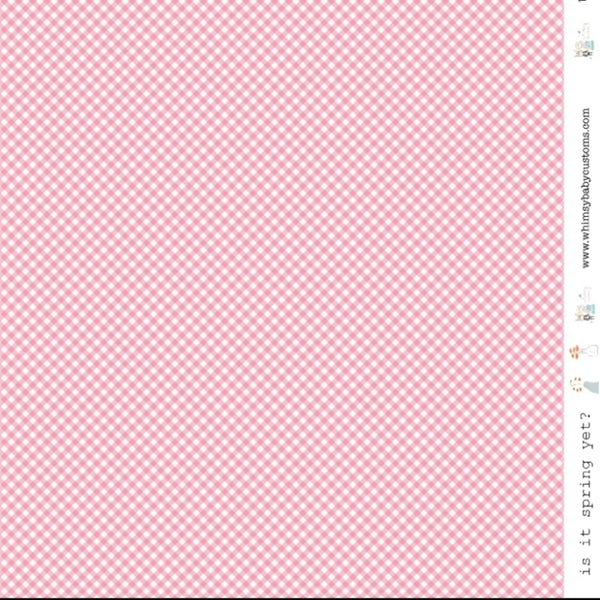 Pink Gingham on Woven