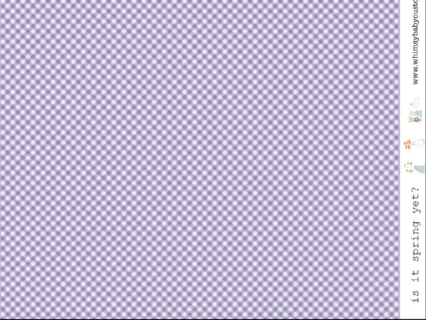 Purple Gingham on Woven