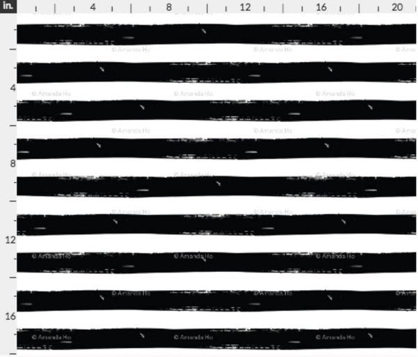 Black and White Brush Strokes