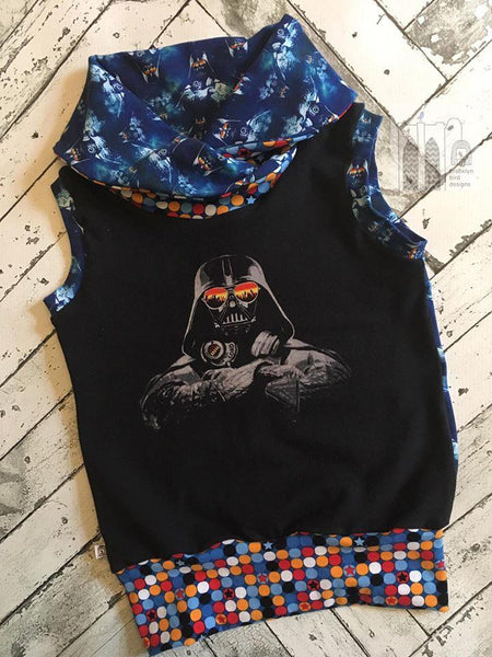 A1050 Hipster Darth w/Glasses Adult/Romper Panel (Galactic Battles)