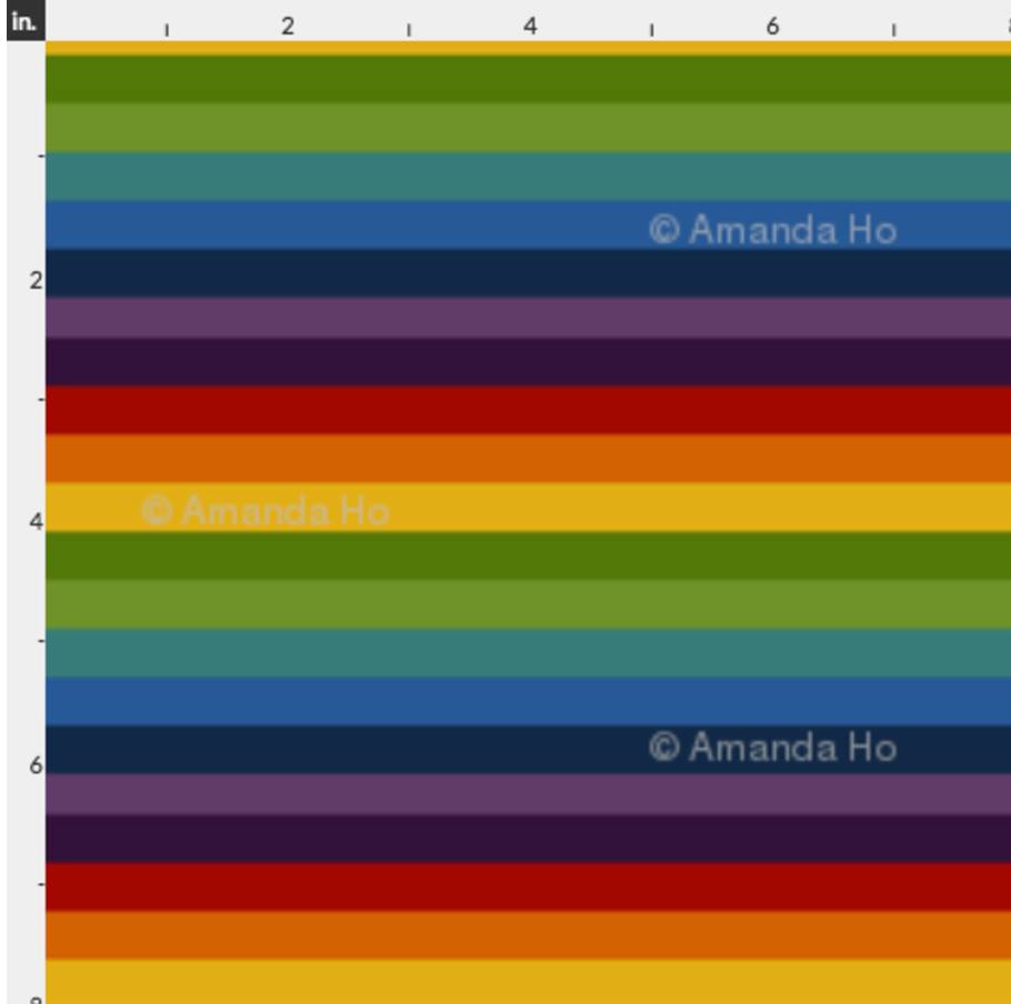 Fabric Classic Rainbow Stripes