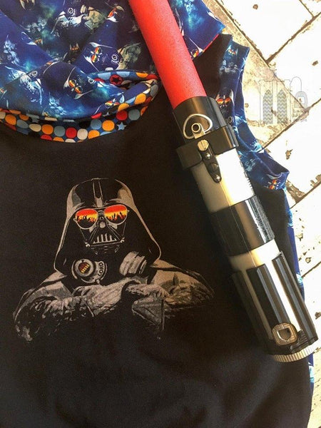 A1050 Hipster Darth w/Glasses Adult/Romper Panel (Galactic Battles)