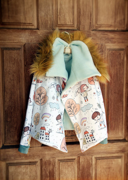 Rapport Perfect Autumn Day BOY on FAUX Heather Grey
