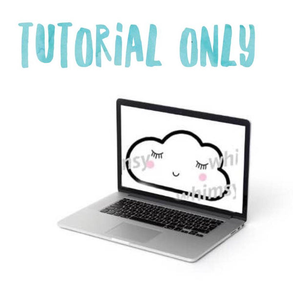 Kawaii Cloud Applique Tutorial Only