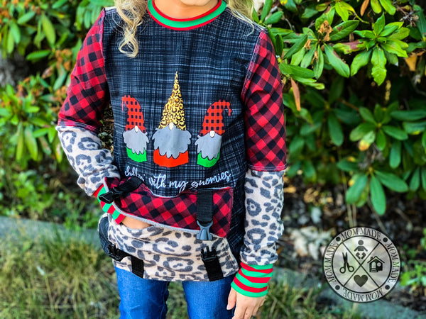 Adult/Romper Panel Chillin with My Gnomies