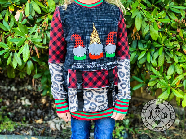 Adult/Romper Panel Chillin with My Gnomies