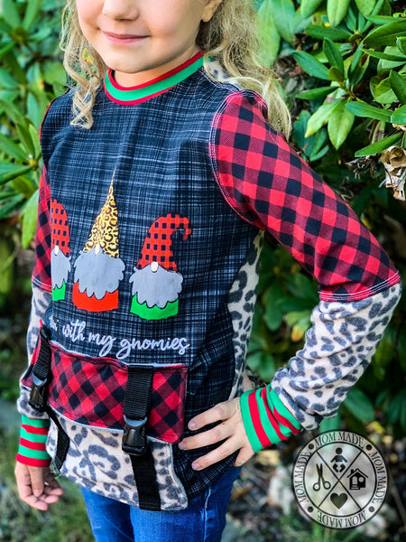 Adult/Romper Panel Chillin with My Gnomies