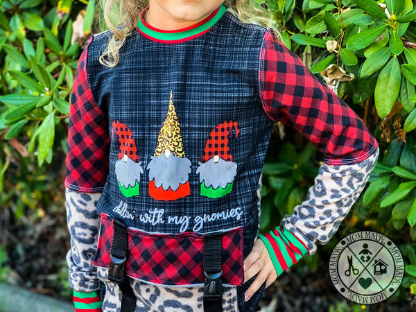 Adult/Romper Panel Chillin with My Gnomies