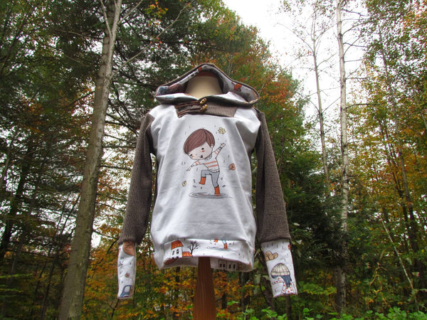 Rapport Perfect Autumn Day BOY on FAUX Heather Grey