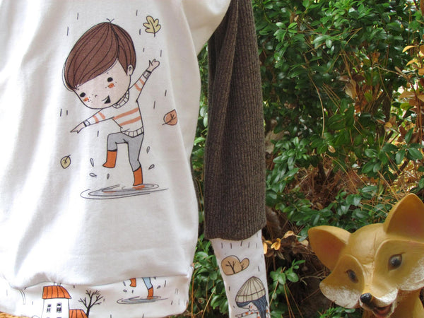 Rapport Perfect Autumn Day BOY on FAUX Heather Grey