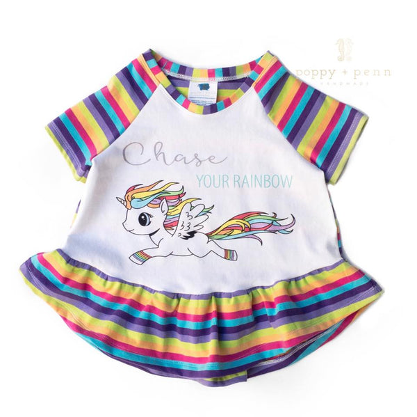 340 Chase Your Rainbow Unicorn Child Panel