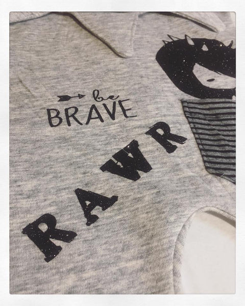 Dino Boy (Rawr Means I Love You) Applique Tutorial Only
