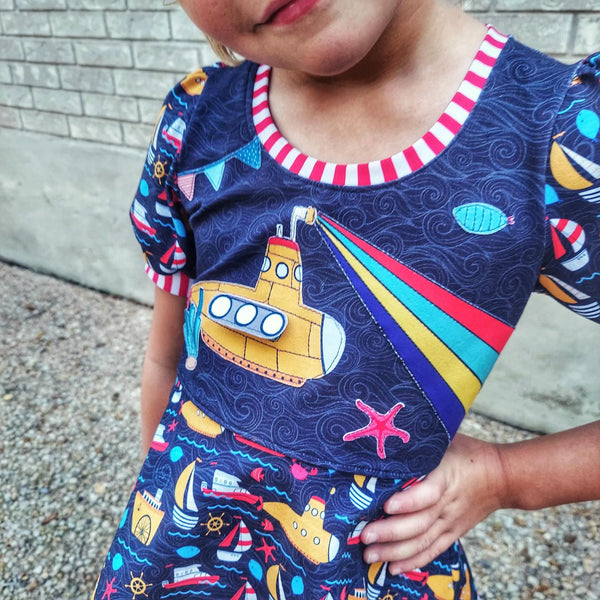 Lazy Applique Rapport and Tutorial Submarine