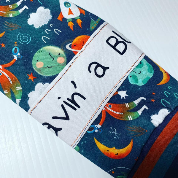 Lazy Applique Rapport Spaceship Astronaut