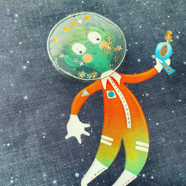 Lazy Applique Rapport Spaceship Astronaut